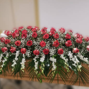 Centro bara rose rosse